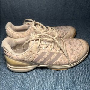 Adidas Cream Athletic Shoes Uber Sonic Design